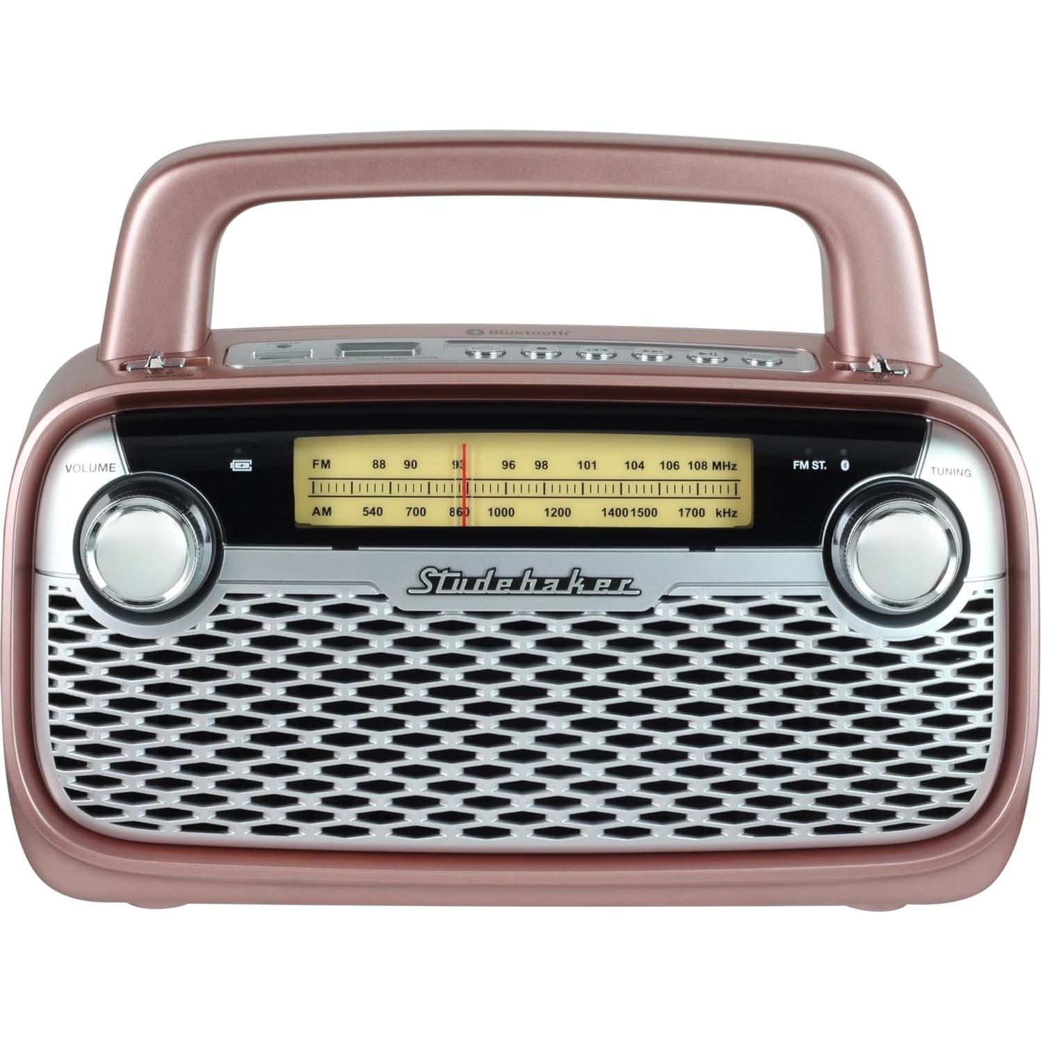 Altavoz Bluetooth Studebaker SB2006 con radio AM/FM y USB-C