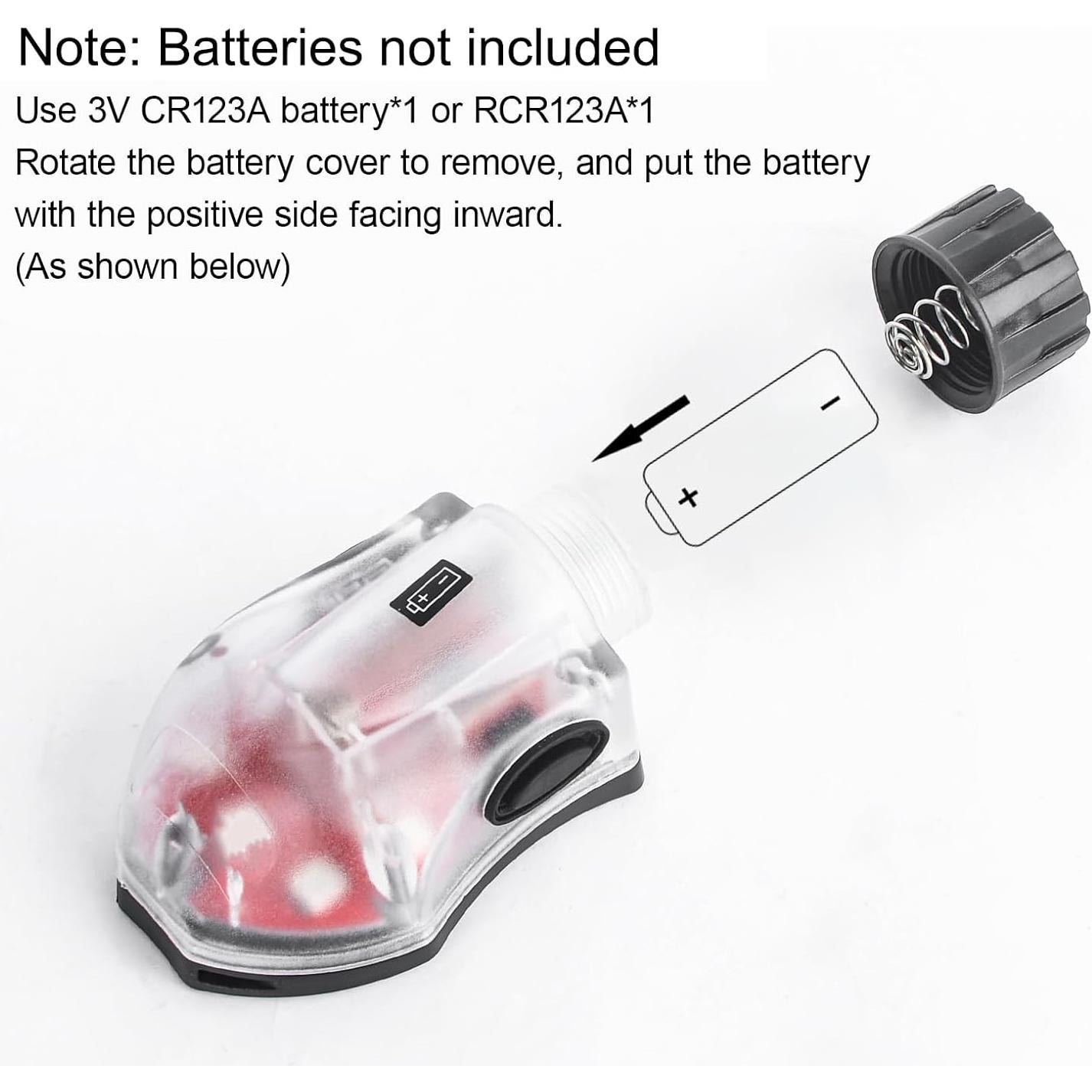 Luz Táctica NOBUHIRO IR Strobe para Casco Rojo-Negro