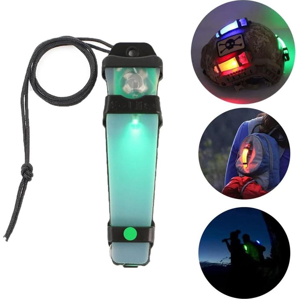 Luz de Señal para Casco BOOIU TK-XHD Verde Impermeable