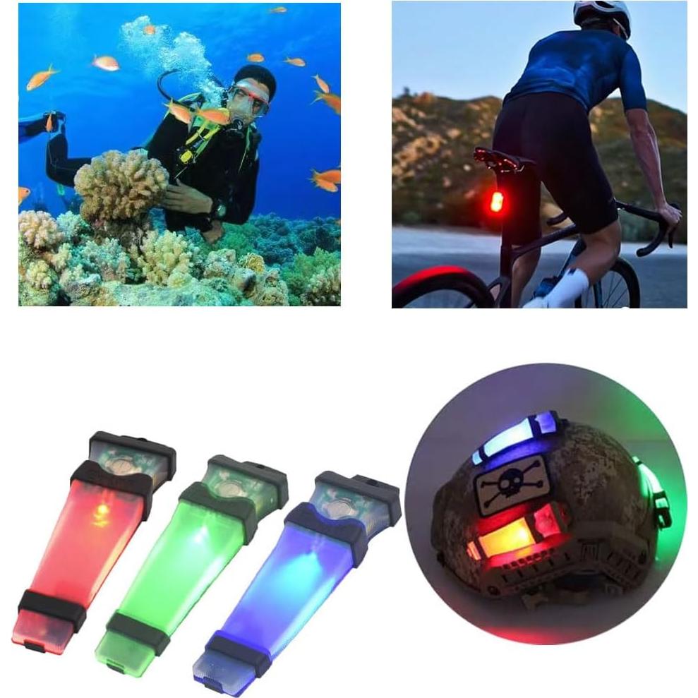 Luz de Señal para Casco BOOIU TK-XHD Verde Impermeable