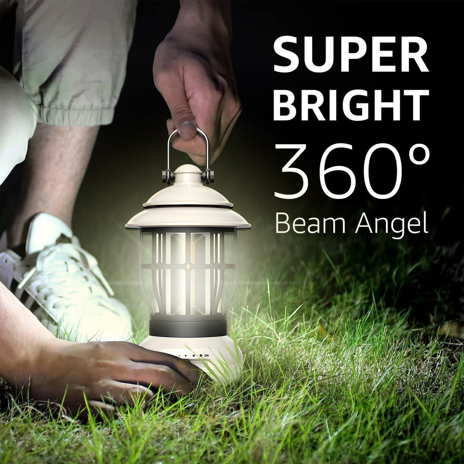 Linterna de Camping NEUEFAMI Beige 250 Lúmenes IPX4