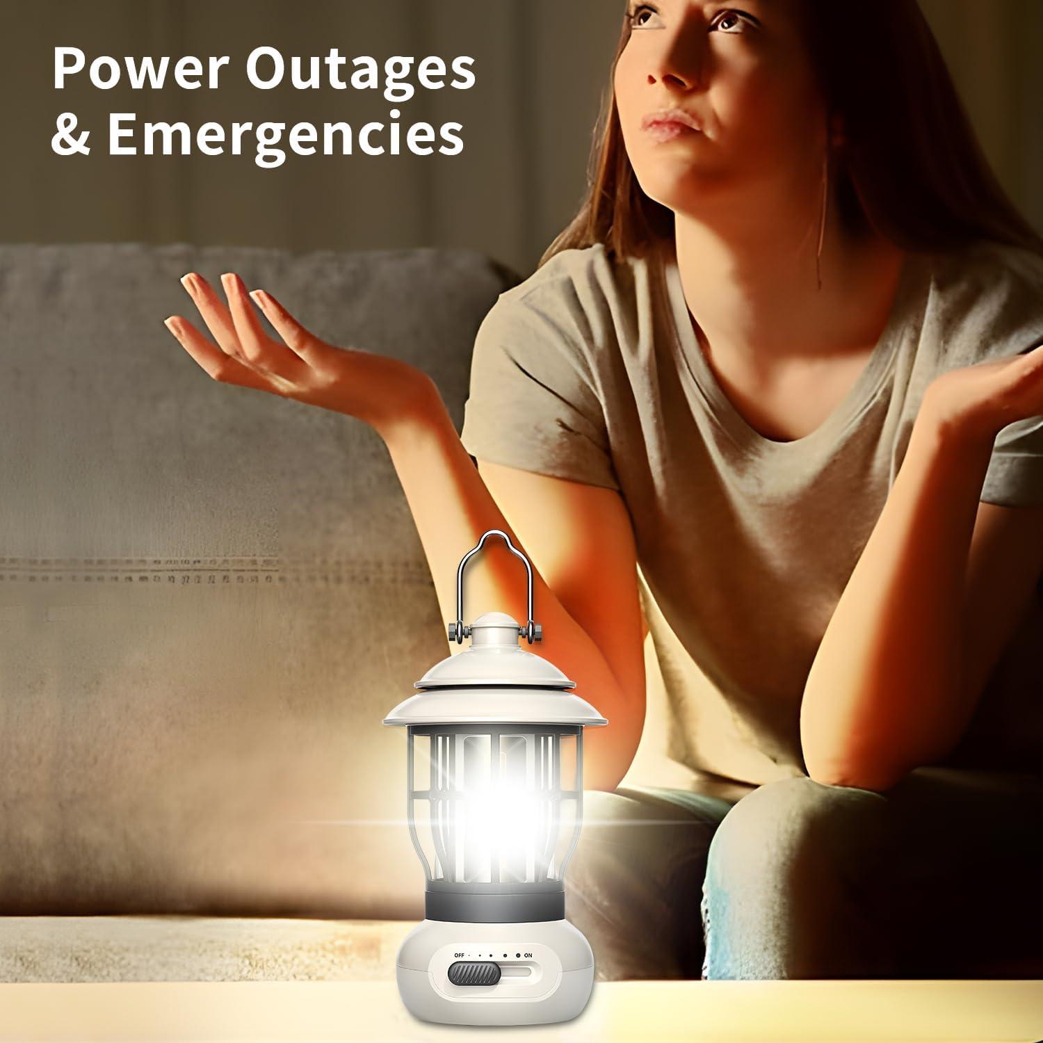 Linterna de Camping NEUEFAMI Beige 250 Lúmenes IPX4