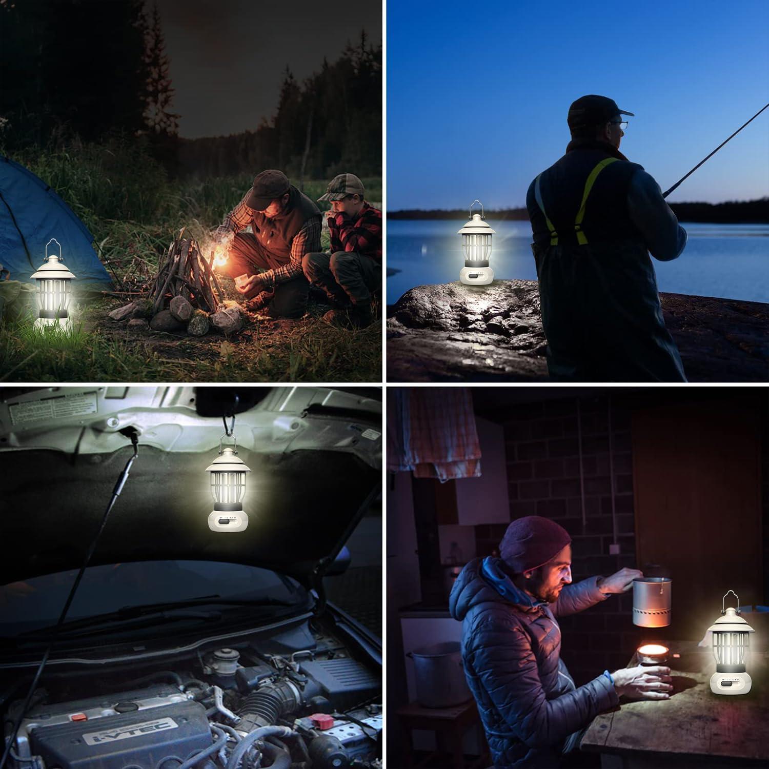 Linterna de Camping NEUEFAMI Beige 250 Lúmenes IPX4