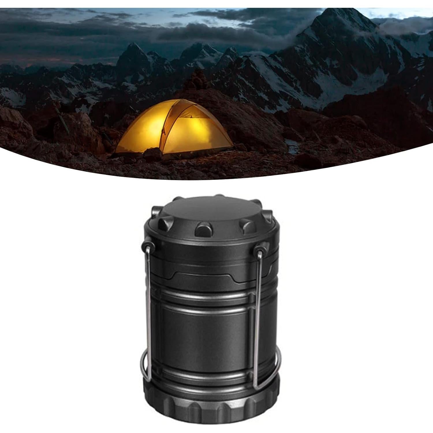 Linterna de Camping VINGVO Recargable 2 Modos 85x185mm