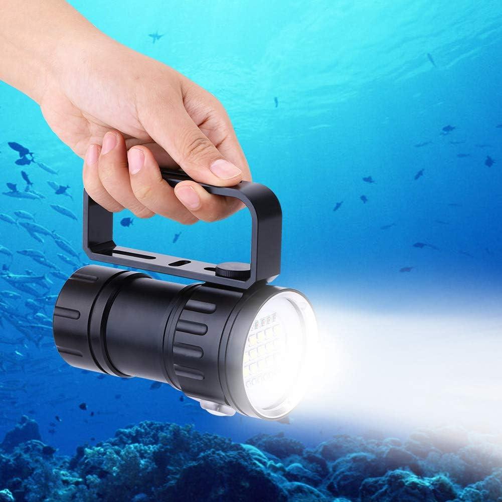Linterna de buceo Aramox 18000 Lúmenes 500m LED IPX8