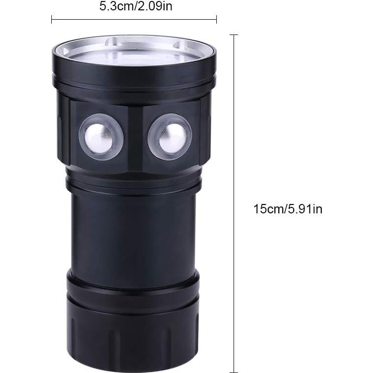 Linterna de buceo Aramox 18000 Lúmenes 500m LED IPX8