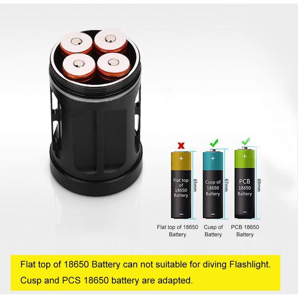 Linterna de buceo Aramox 18000 Lúmenes 500m LED IPX8