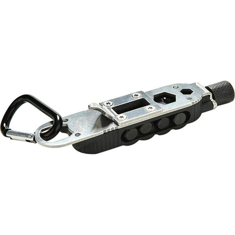 Llave de cadena Lseqow mini destornillador EDC con linterna