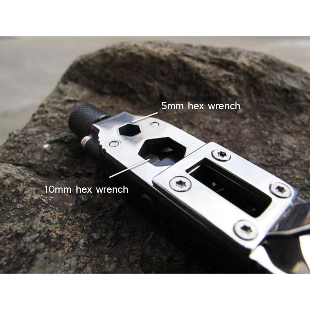 Llave de cadena Lseqow mini destornillador EDC con linterna