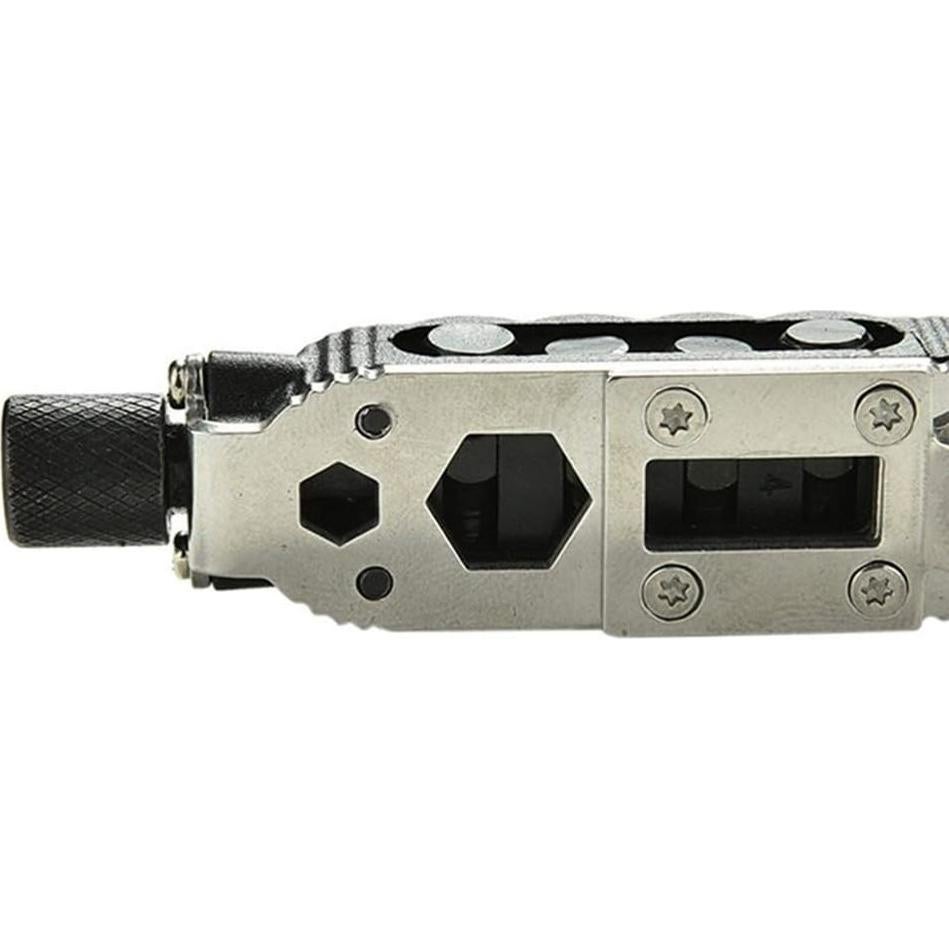 Llave de cadena Lseqow mini destornillador EDC con linterna