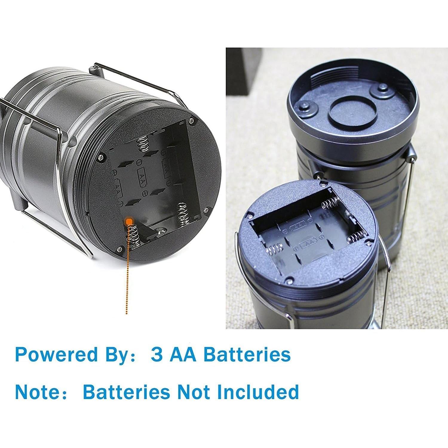 Paquete de 2 Linternas LED Ploarnovo para Camping 18x14x9cm