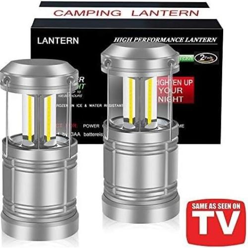 Paquete de 2 Linternas LED Ploarnovo para Camping 18x14x9cm