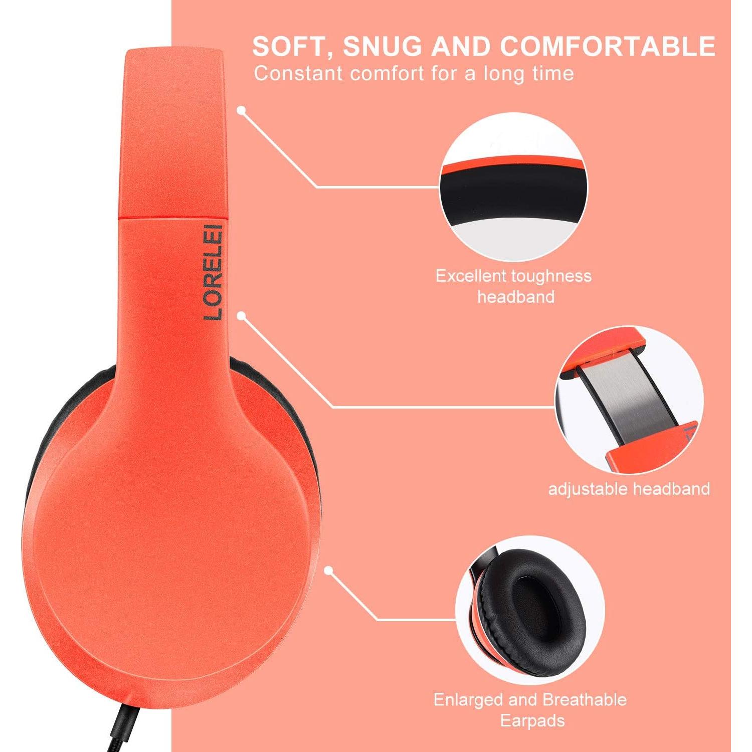 Auriculares LORELEI X6 con micrófono, plegables y ligeros