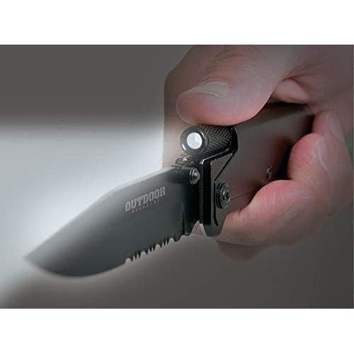 Cuchillo de bolsillo Lazer Designs 11.4cm acero inoxidable madera