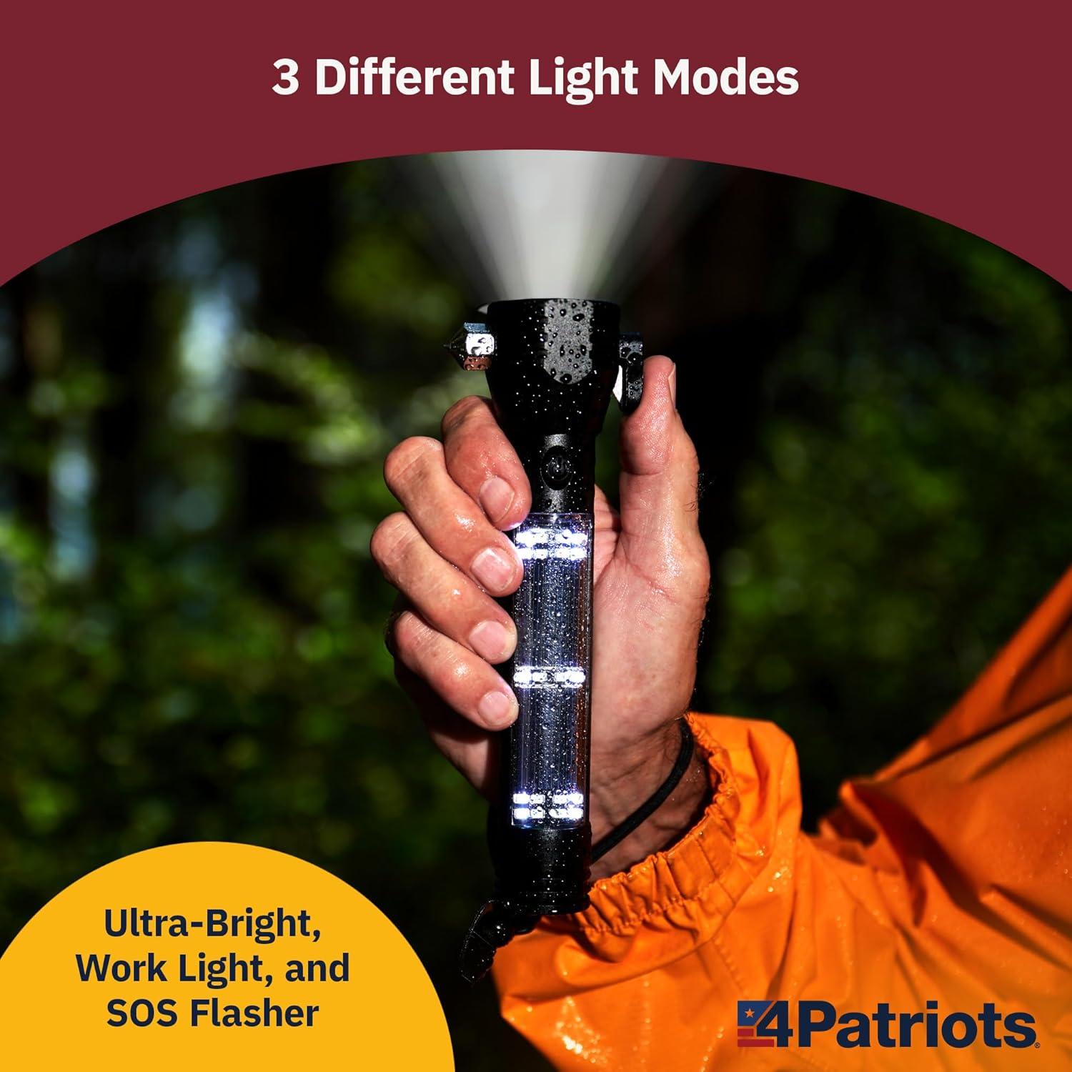Linterna Táctica Solar HaloXT 4Patriots - Paquete de 4