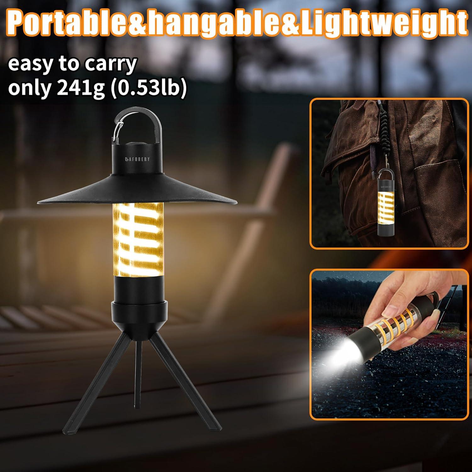 Linterna Camping LED LAFORERY DQ312 2000mAh Impermeable