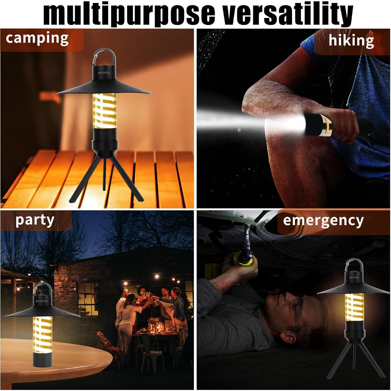 Linterna Camping LED LAFORERY DQ312 2000mAh Impermeable