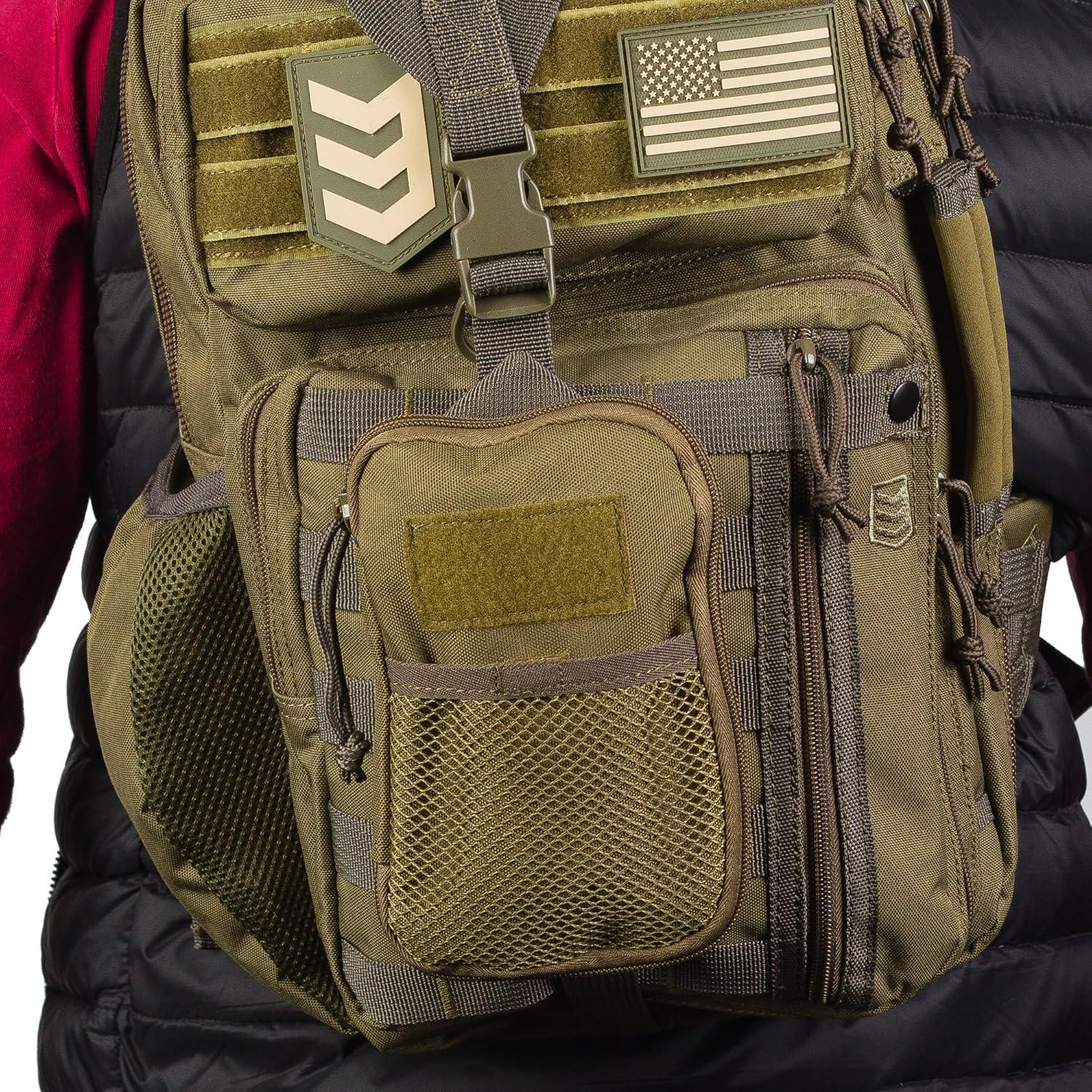 Organizador Compacto 3VGEAR Verde Oliva EDC MOLLE 600D