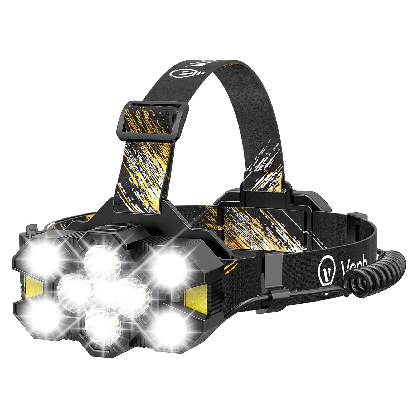 Linterna Frontal Voph V11000 Recargable 12 Modos LED