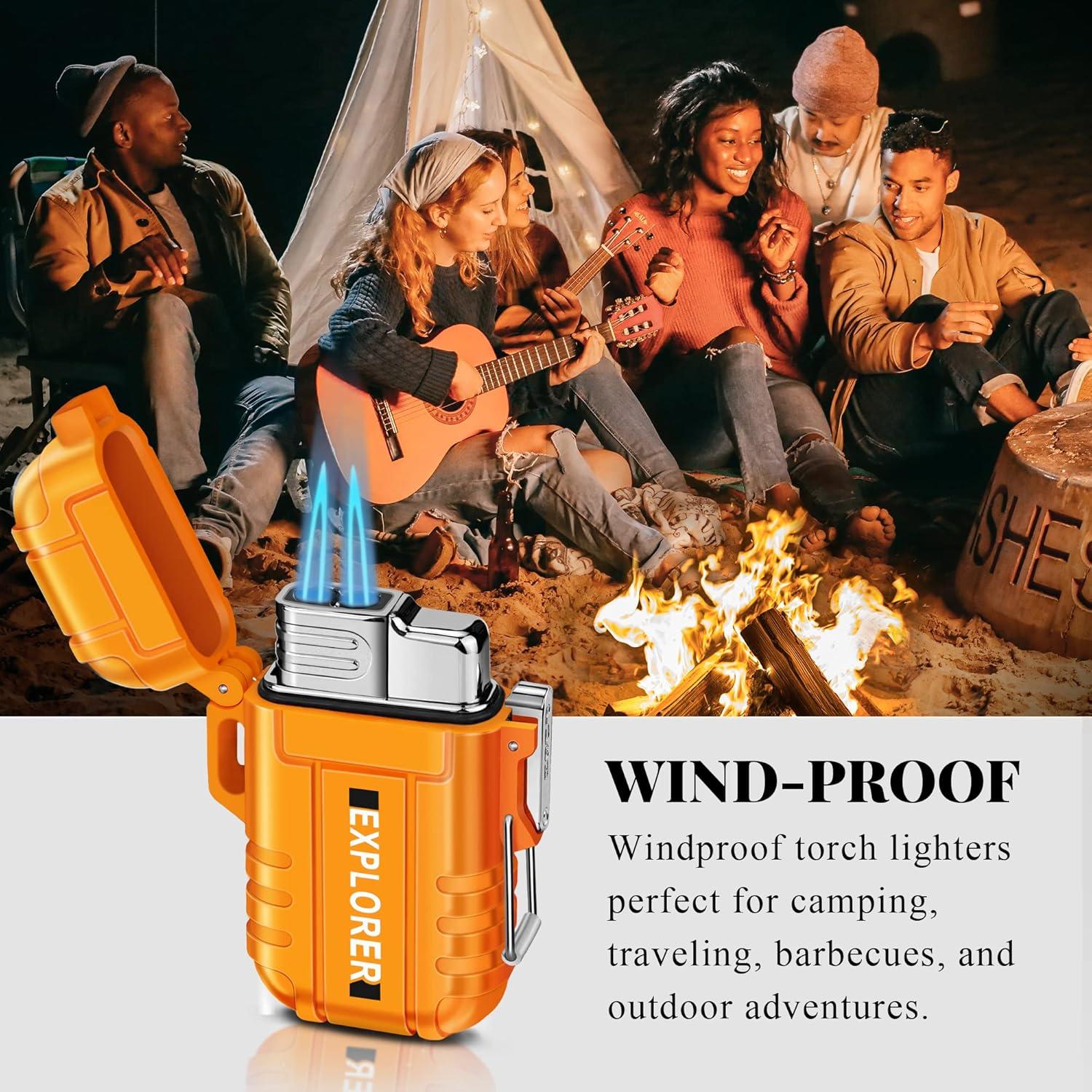 Encendedor de antorcha Samniu doble jet a prueba de viento