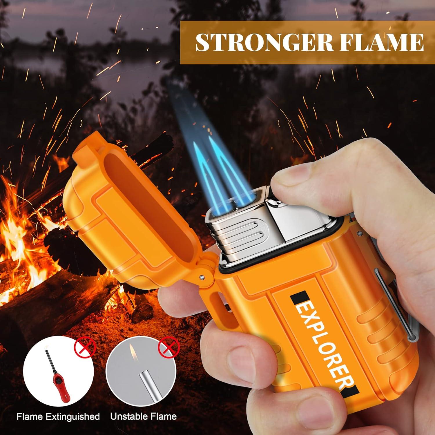 Encendedor de antorcha Samniu doble jet a prueba de viento