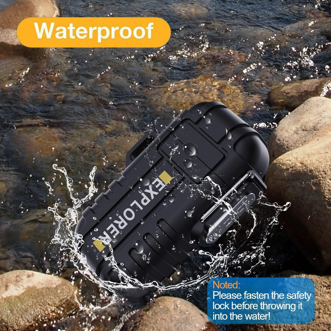 Encendedor Butano Jaerdhs Jet Impermeable Negro para Camping