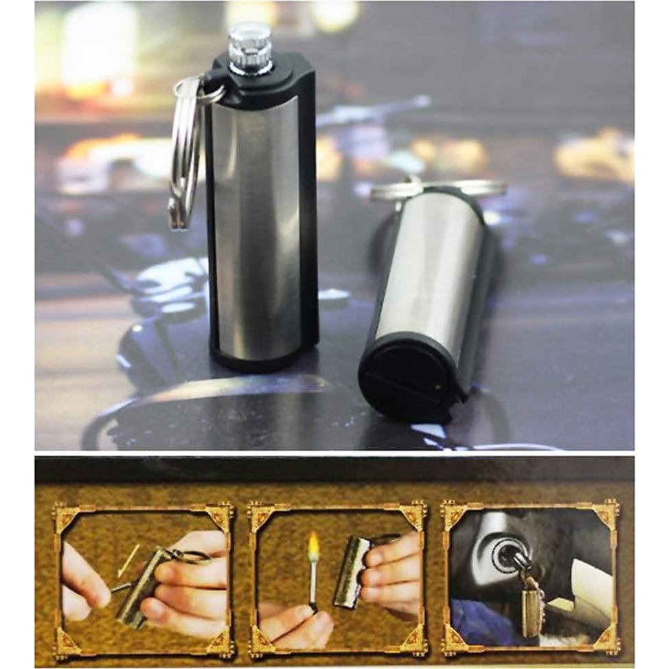 Encendedor Permanente Lixada 2 Pack Acero Inoxidable 15g