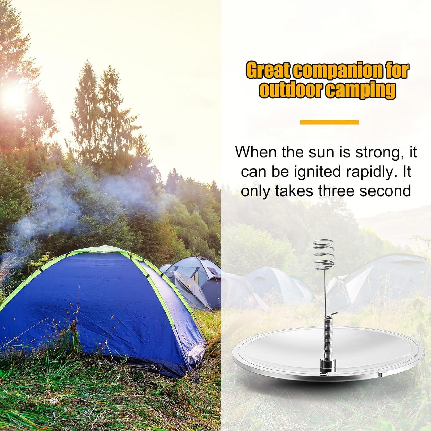 Encendedores Solares de Fuego Maitys - 2 Pcs Herramienta Camping