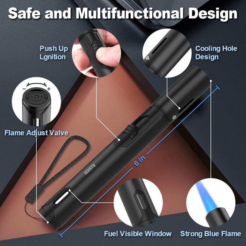 Encendedor de Antorcha JEVSTU Negro Ajustable a Prueba de Viento
