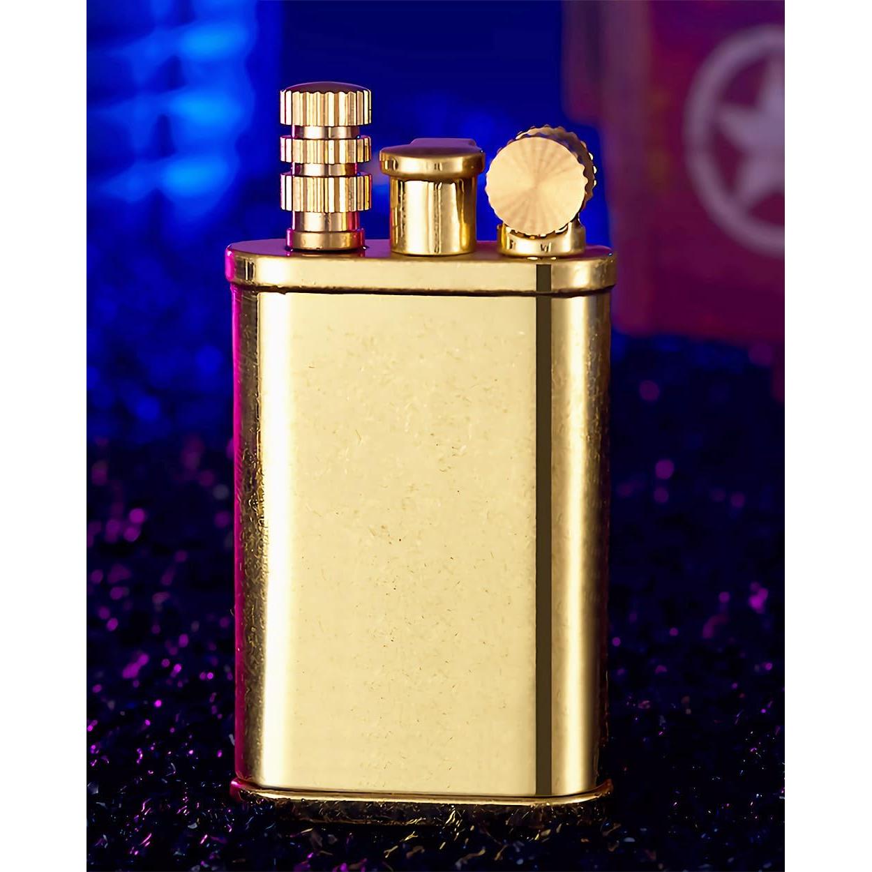 Encendedor Huaben GS123 Dorado Estriado 2 en 1 Camping