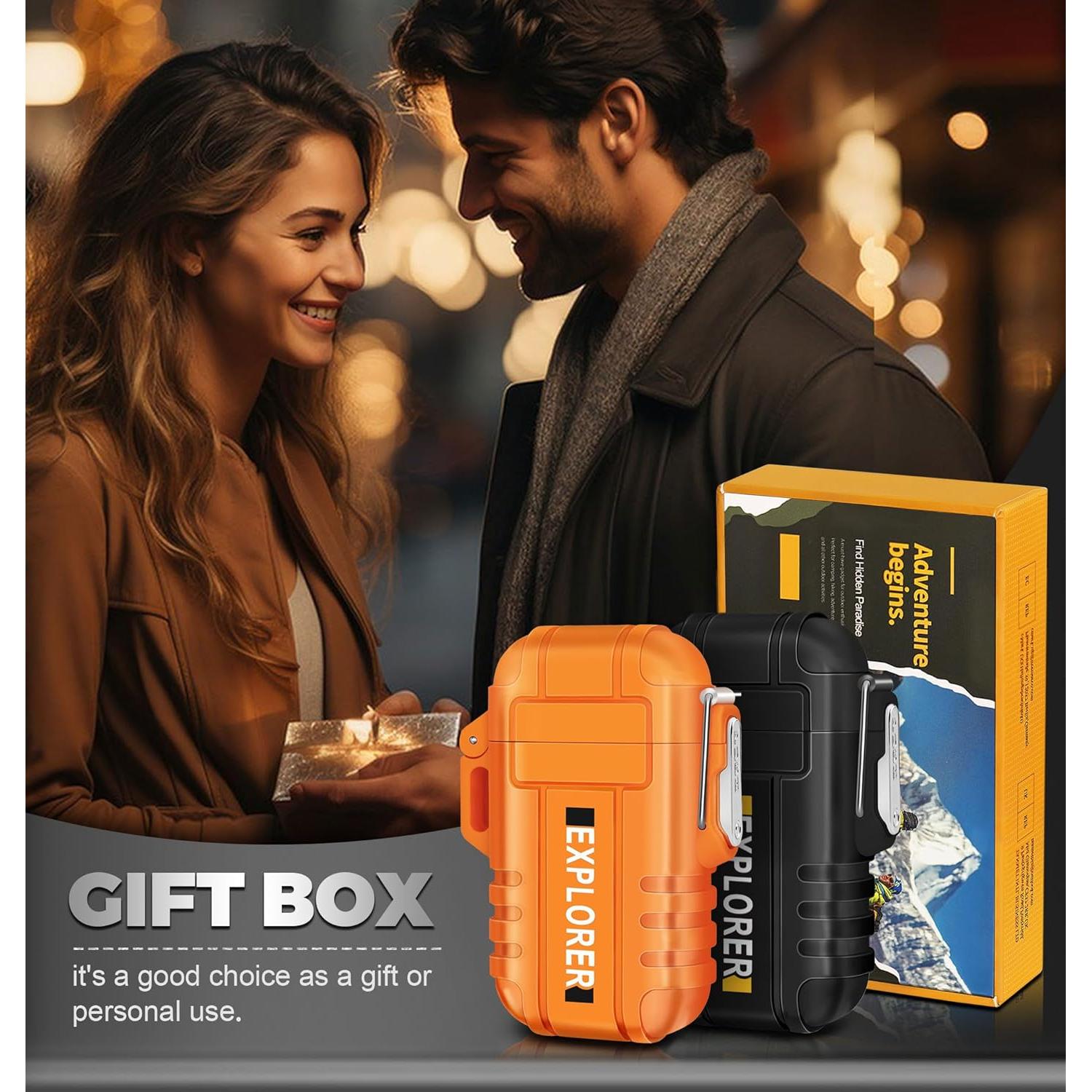 Encendedores de Antorcha Lafagiet 2 Paquetes Butano a Prueba de Agua