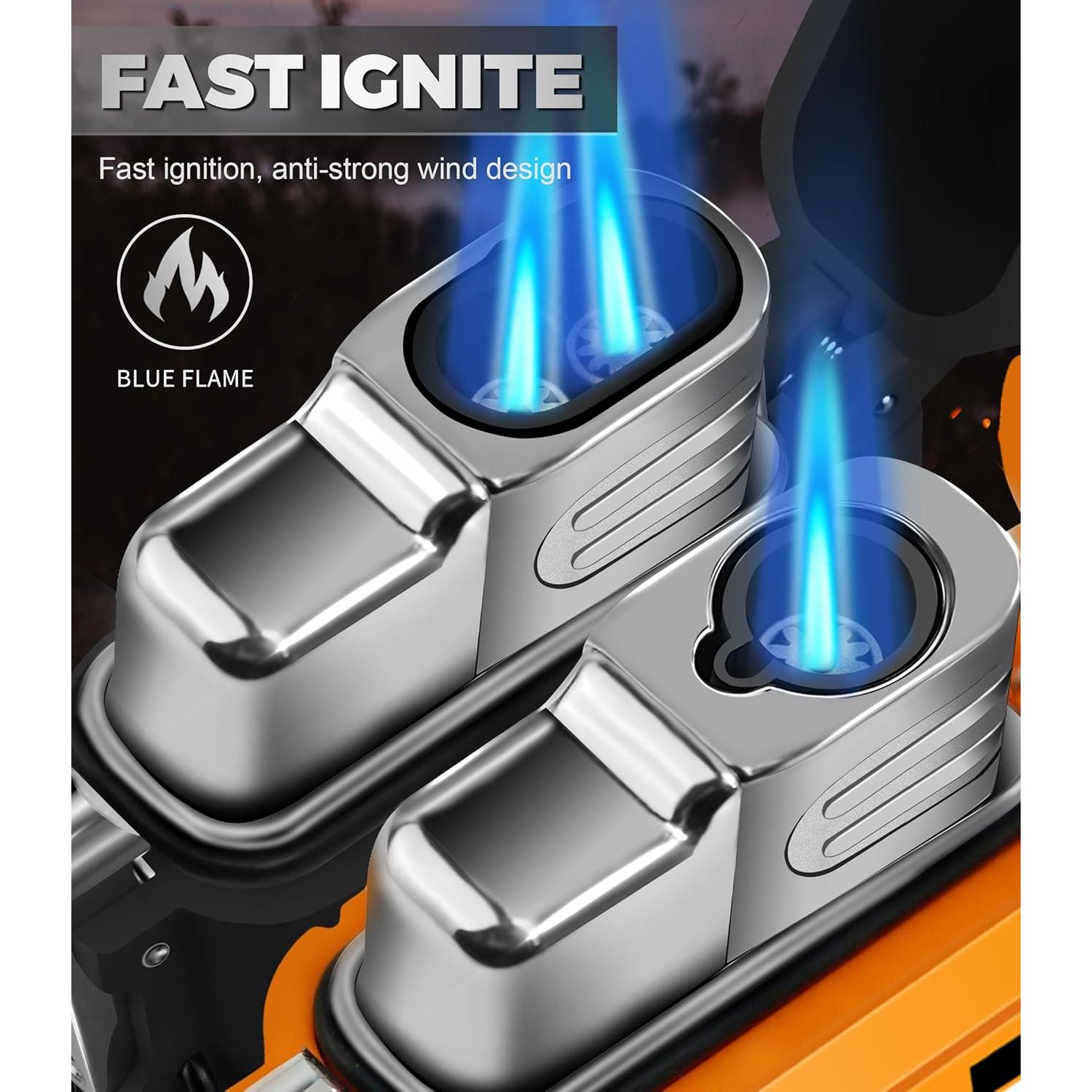 Encendedores de Antorcha Lafagiet 2 Paquetes Butano a Prueba de Agua