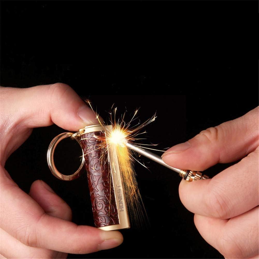 Encendedor de metal WIZOLA a prueba de agua rojo y negro