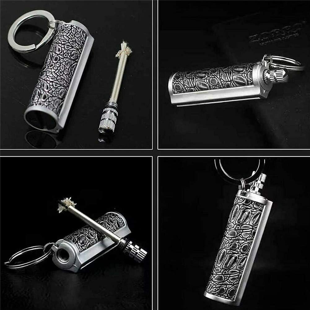 Encendedor de metal WIZOLA a prueba de agua rojo y negro