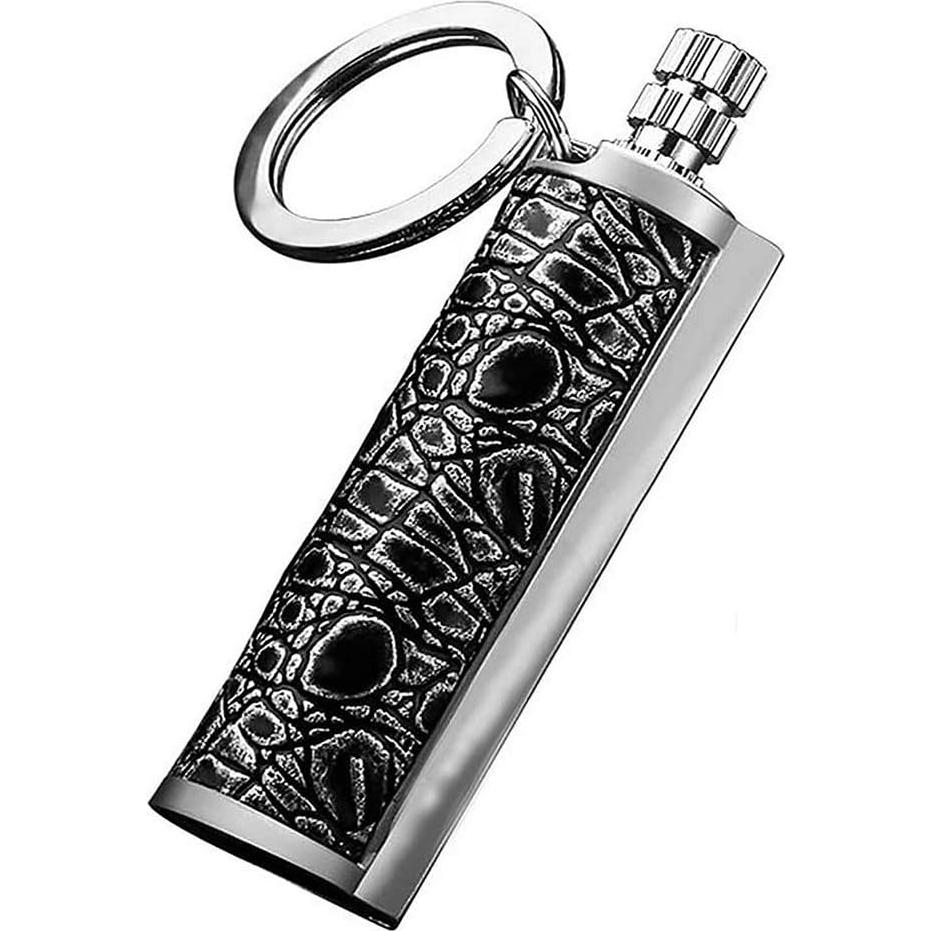 Encendedor de metal WIZOLA a prueba de agua rojo y negro