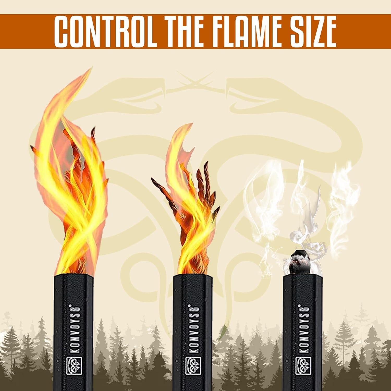 Kit de Inicio de Fuego KonvoySG - Cuerda de Yesca 27,94 cm