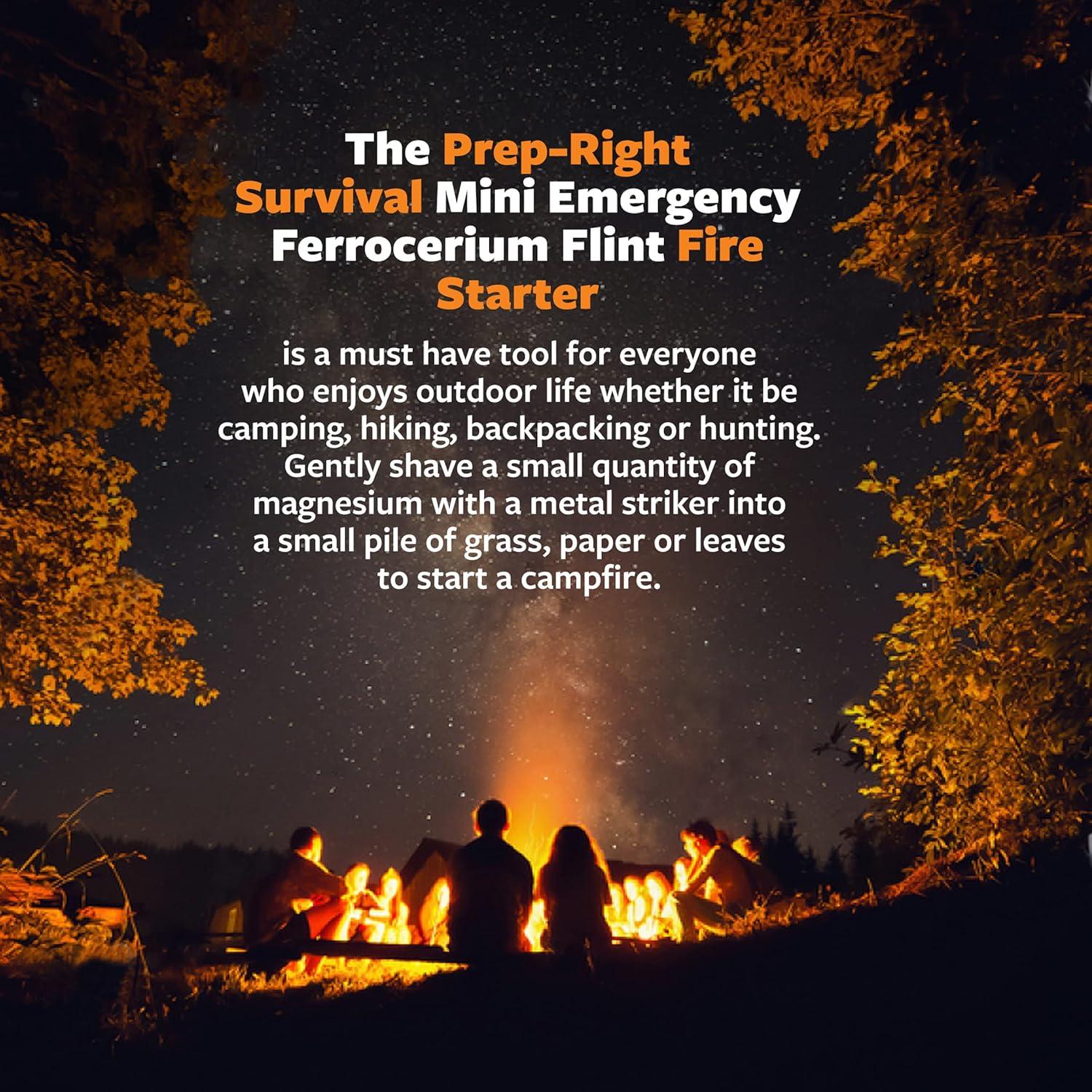Encendedor de Fuego Prep-Right - 12 Piezas de Supervivencia