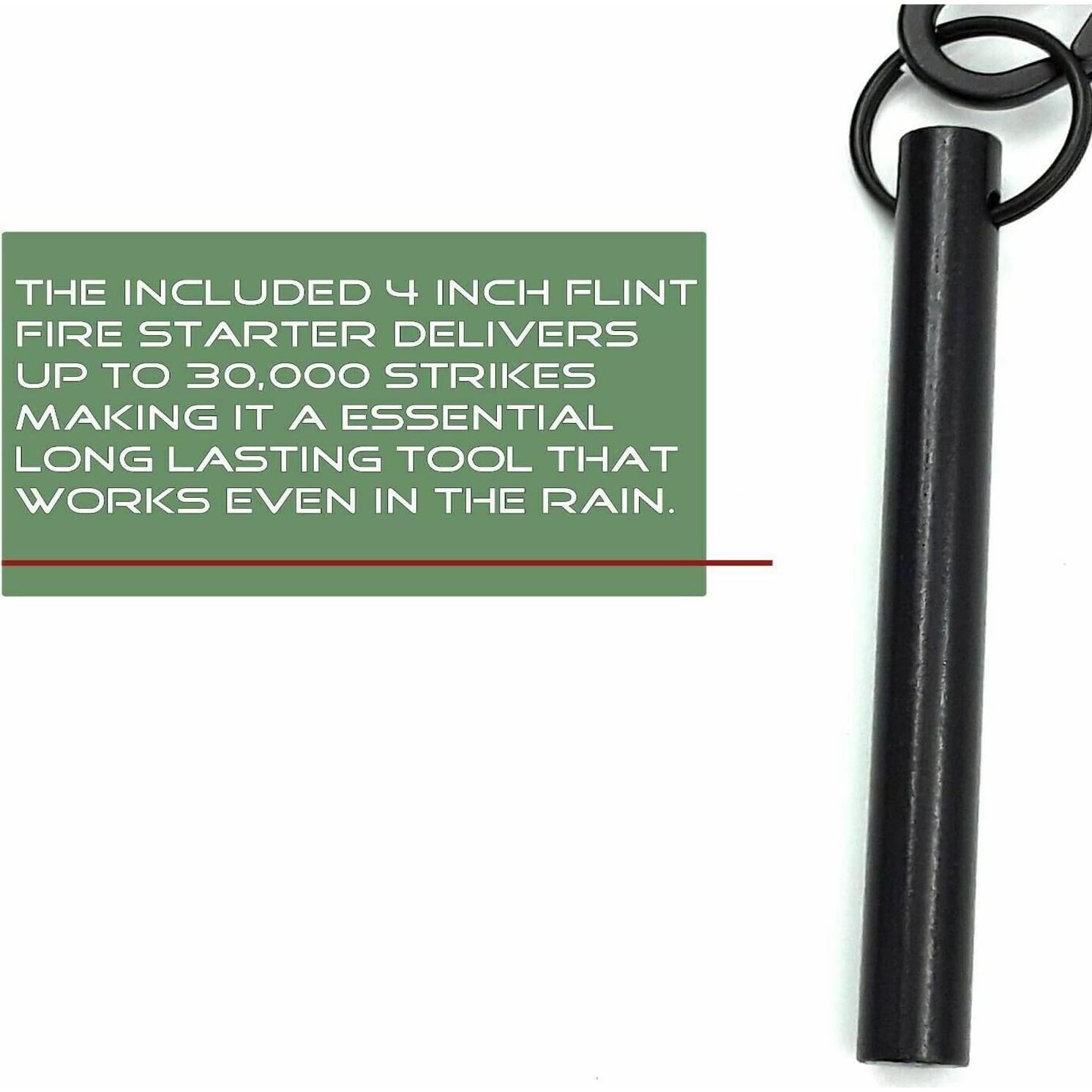 Encendedor de Fuego AYIN Táctico Ferrocerio 0.95 cm Paracord