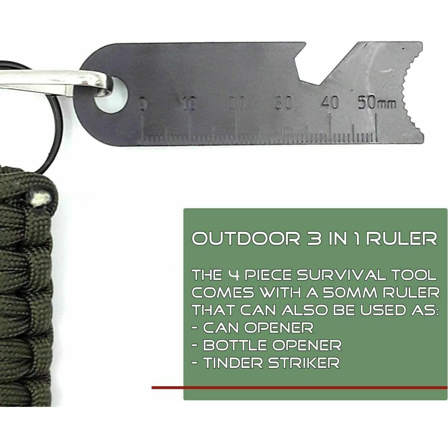 Encendedor de Fuego AYIN Táctico Ferrocerio 0.95 cm Paracord