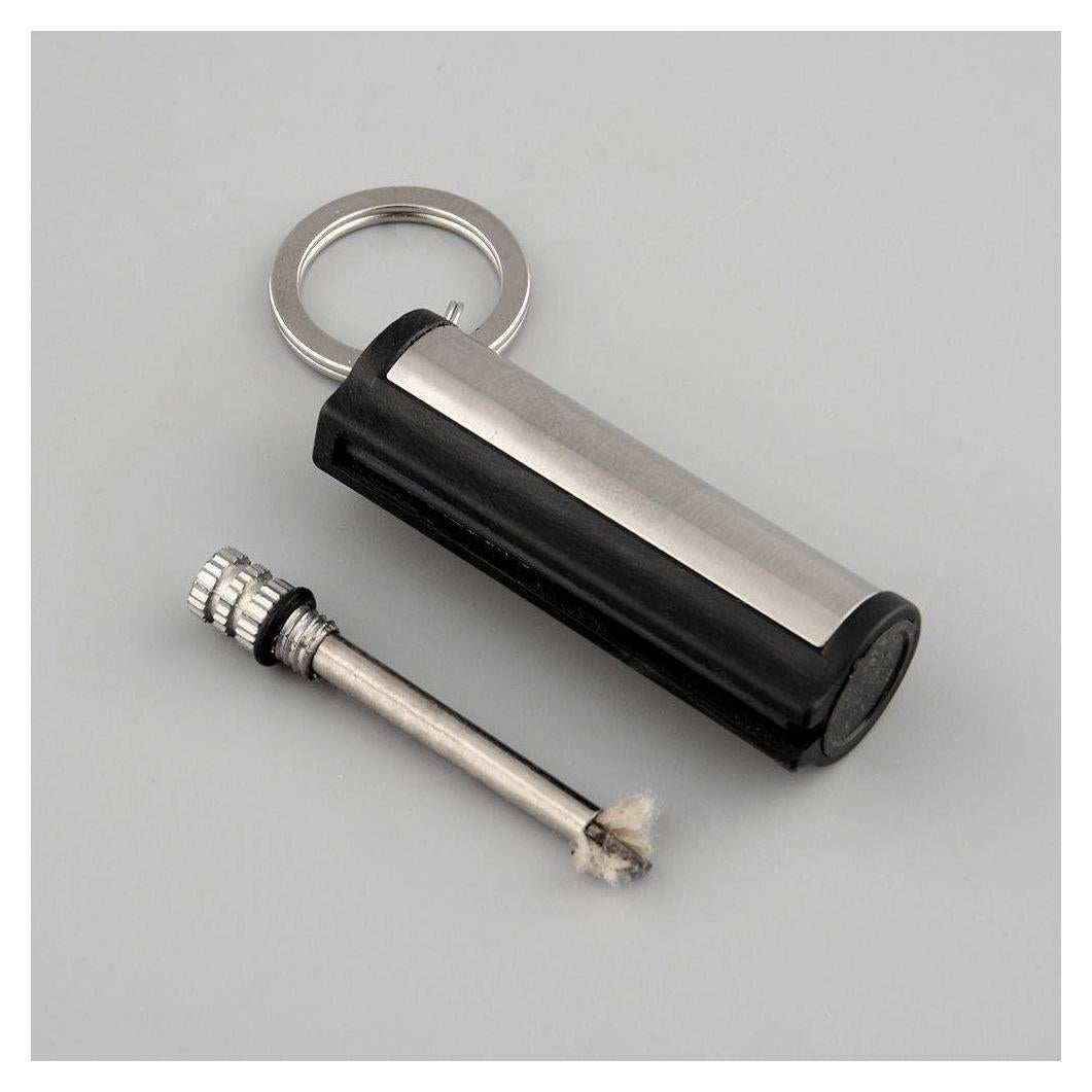 Encendedor de Camping Yeahgoshopping Cilíndrico de Acero Inoxidable