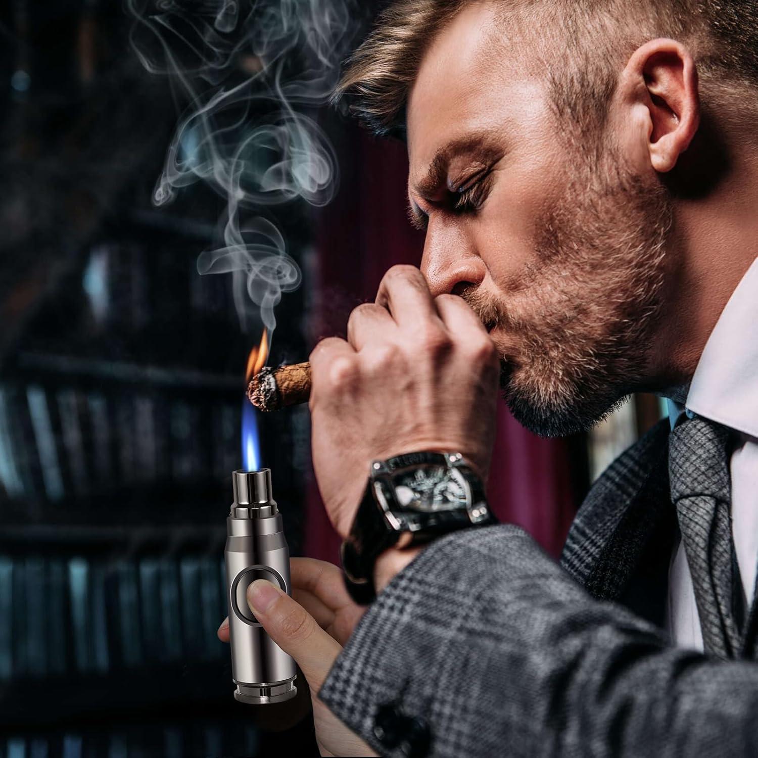 Encendedor Butano Navpeak Llama Jet Recargable Negro