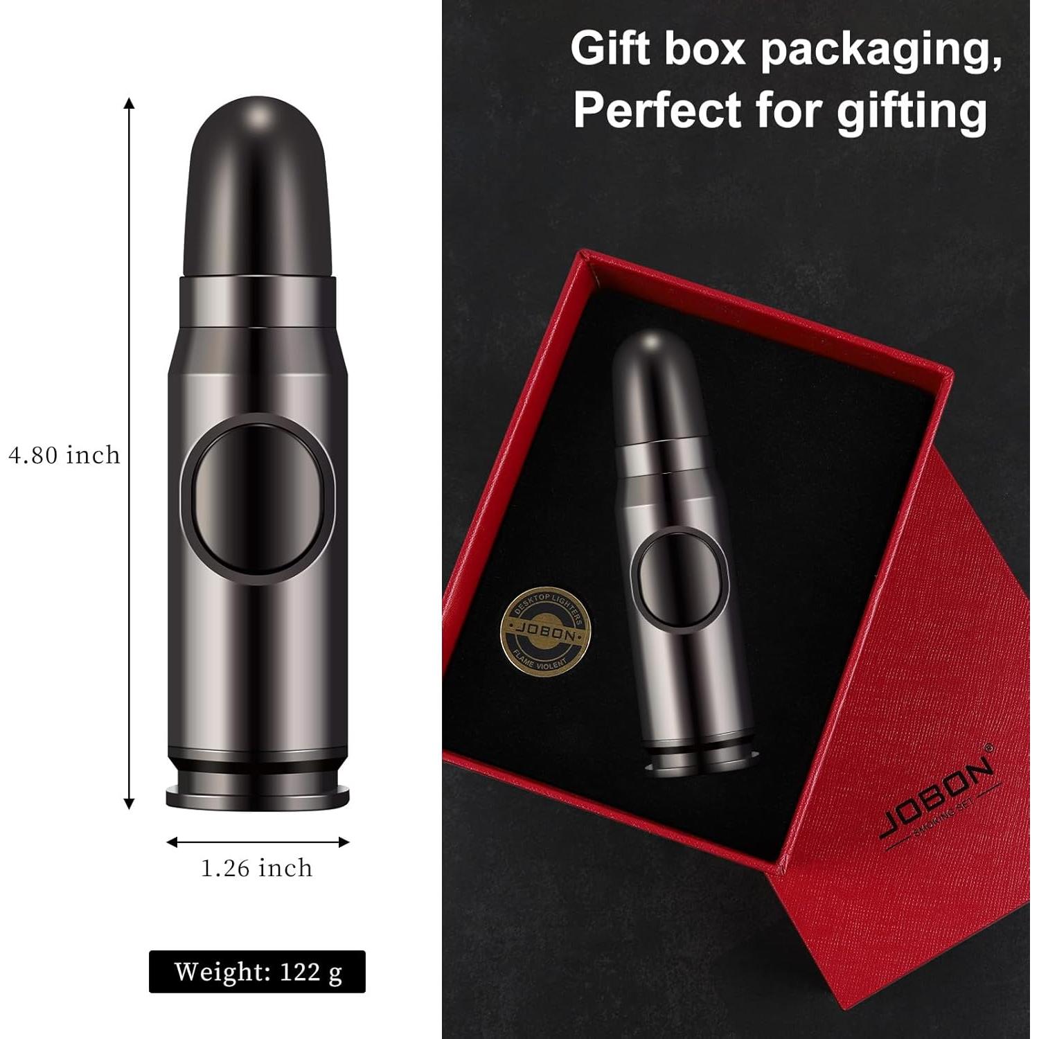 Encendedor Butano Navpeak Llama Jet Recargable Negro