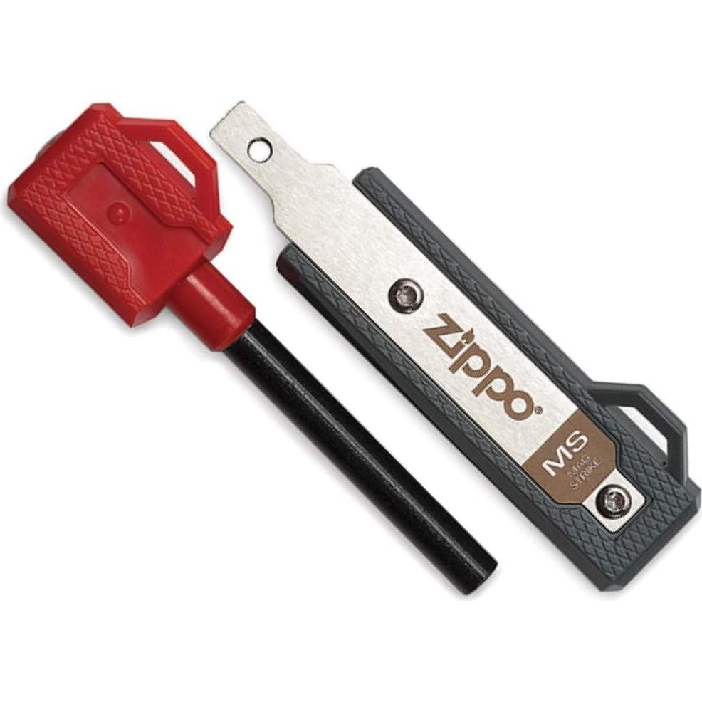 Encendedor Zippo Mag Strike Rojo con Chispas Rápidas