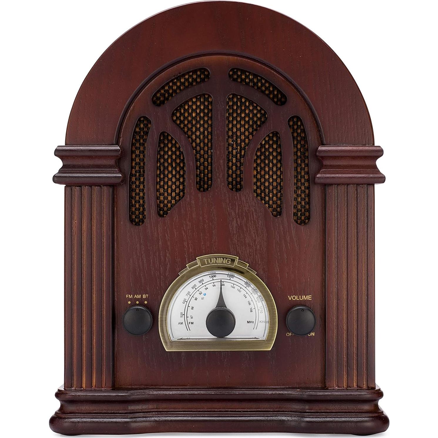 Radio Retro AM/FM ClearClick Bluetooth Madera Vintage 2.15 kg