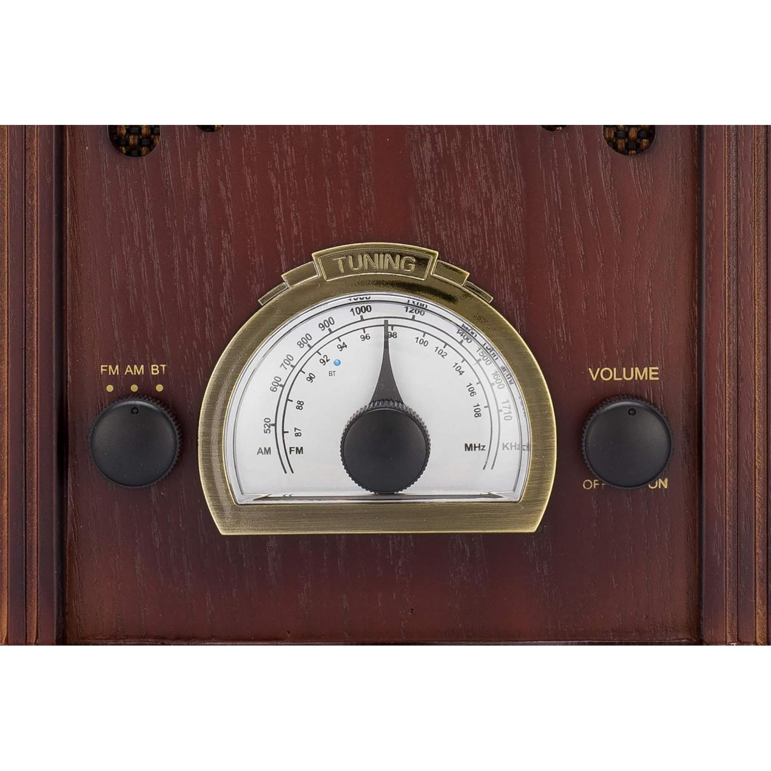 Radio Retro AM/FM ClearClick Bluetooth Madera Vintage 2.15 kg