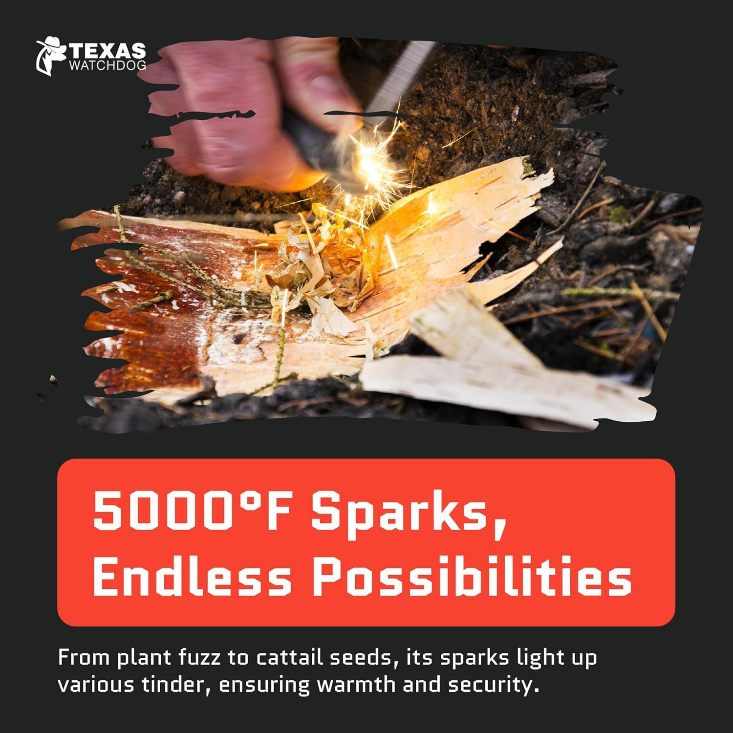 Kit Encendedor de Fuego Texas Watch Dog - Ferrocerio y Acero