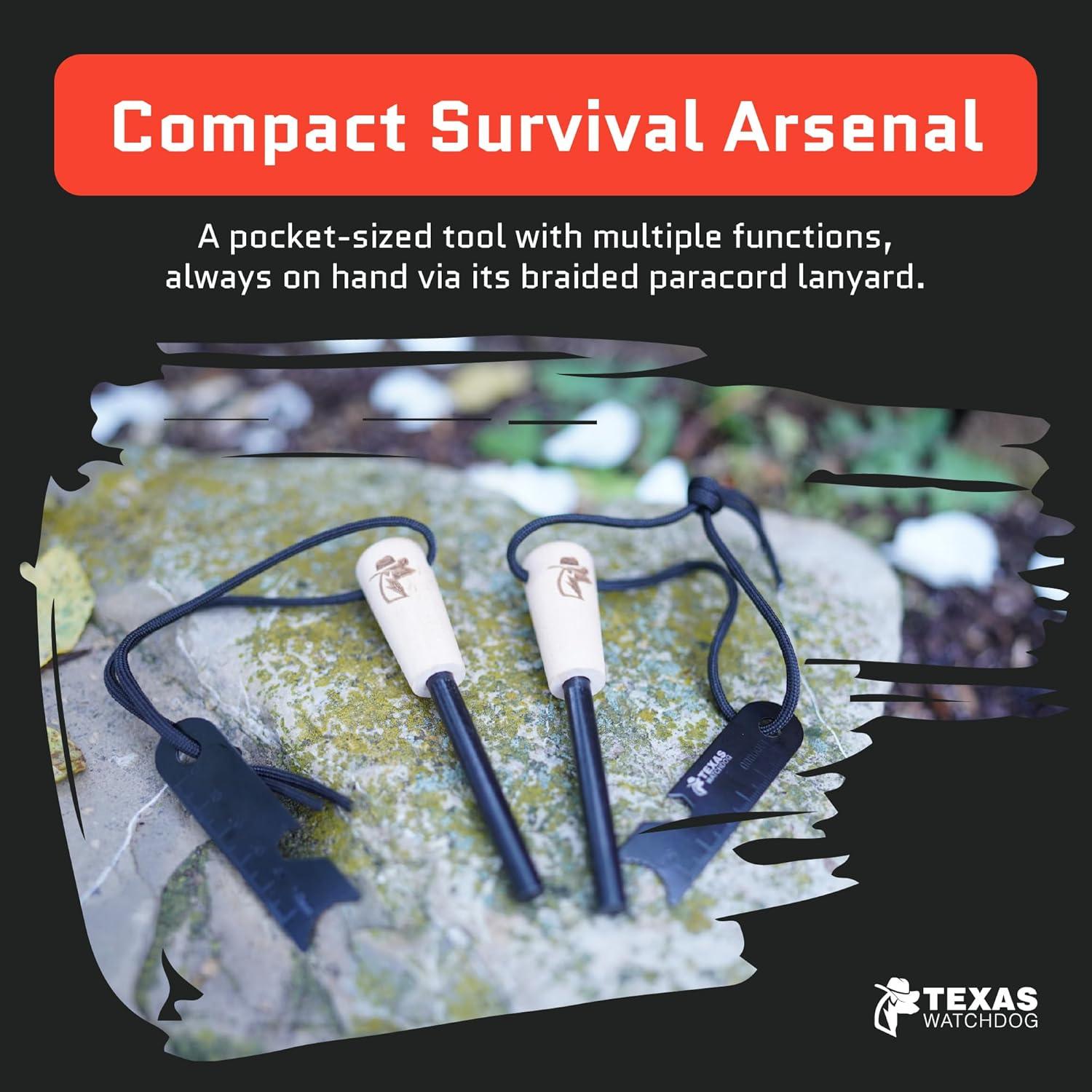 Kit Encendedor de Fuego Texas Watch Dog - Ferrocerio y Acero