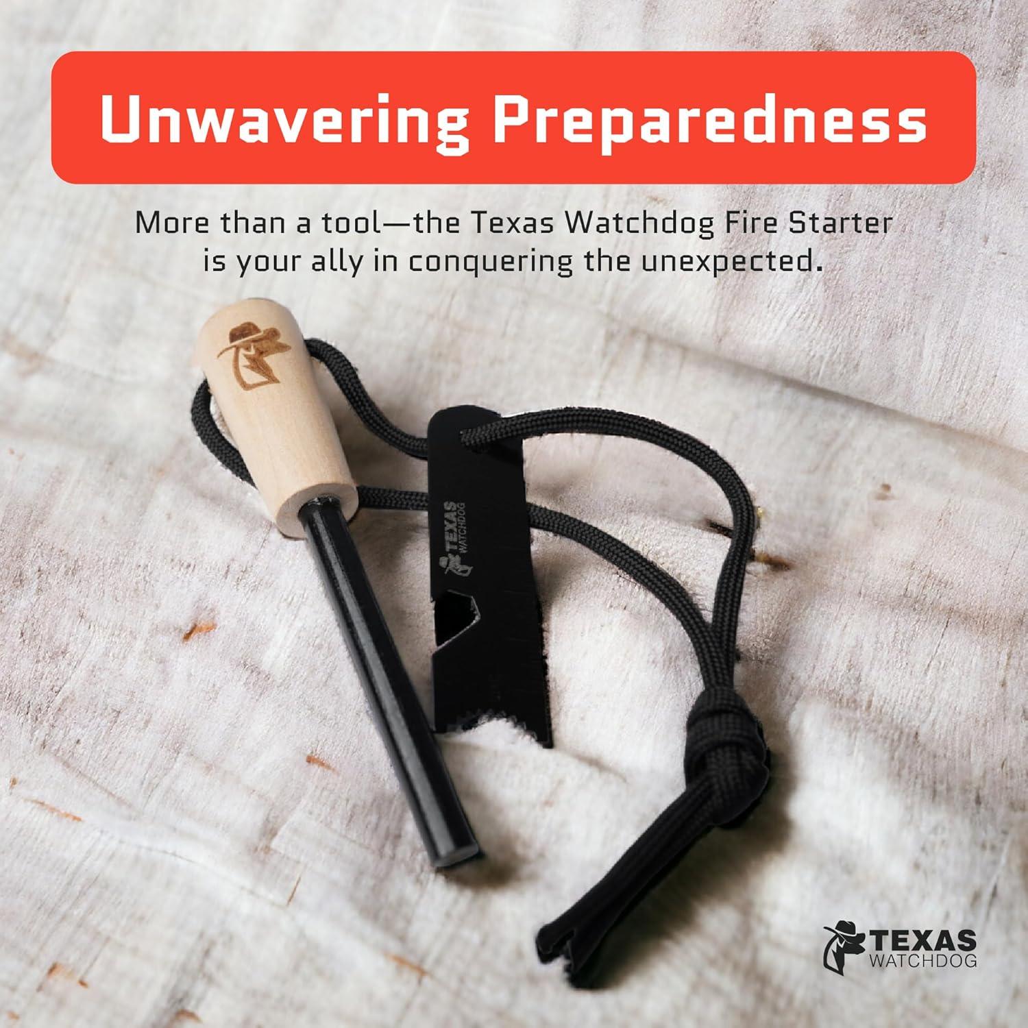 Kit Encendedor de Fuego Texas Watch Dog - Ferrocerio y Acero