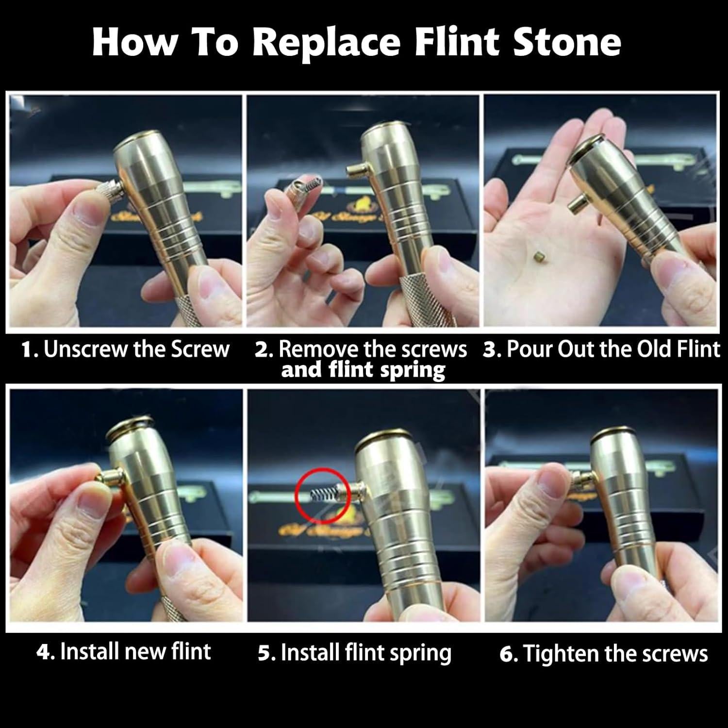 Encendedor de Trinchera XQBBIDM Vintage Cobre Recargable