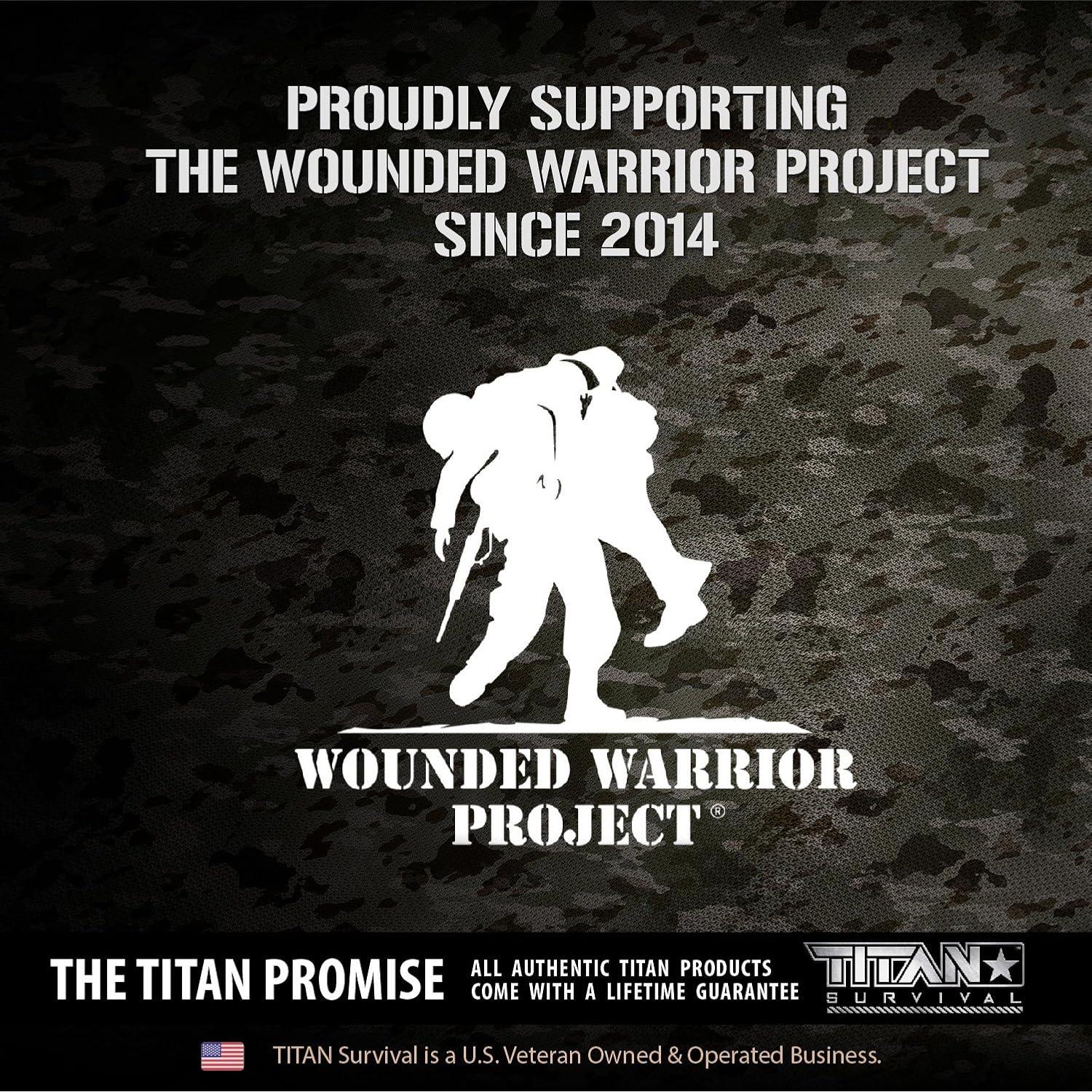 Iniciador de Fuego Titan Paracord v2.0 con Silbato